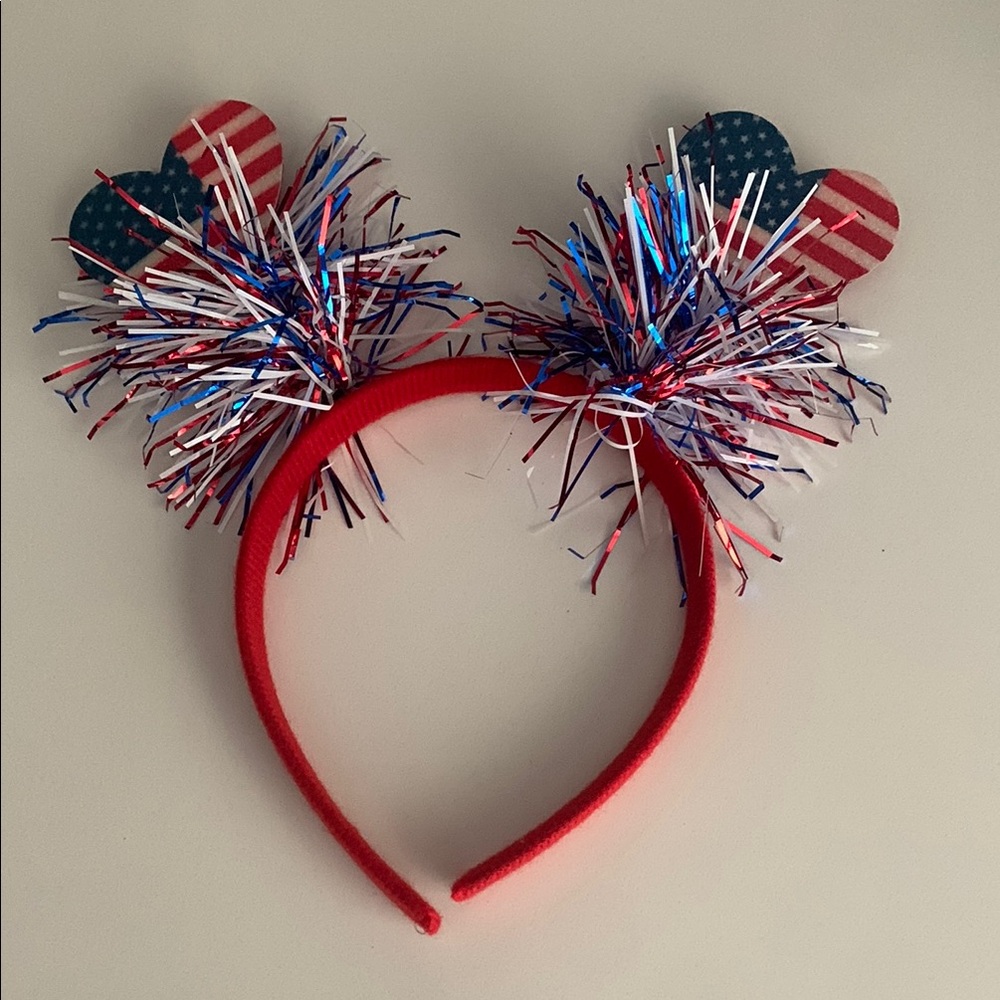 Patriotic Headband with Stars and Stripes
